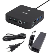 iTEC i-tec USB-C Pro Docking Station – 4K-Auflösung, 2x HDMI, 1x DP, 5x USB-A, 2x USB-C, Gbit-LAN, inkl. 100W Netzteil