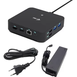 iTEC i-tec USB-C Pro Docking Station – 4K-Auflösung, 2x HDMI, 1x DP, 5x USB-A, 2x USB-C, Gbit-LAN, inkl. 100W Netzteil