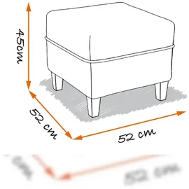 Supellex Sofia Ohrensessel mit Hocker | Design Oxford