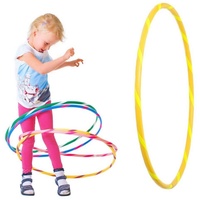 Hoopomania Hula-Hoop-Reifen Bunter Kinder Hula Hoop für kleine Profis, Ø80cm, Gelb-Gelb gelb Ø 80 cm