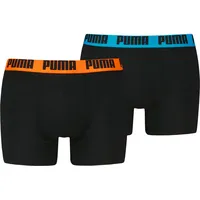 Puma Boxer Boxershorts Men Herren Everyday Unterhose Unterwäsche Pack, Farbe:Black Pop, Bekleidungsgröße:M - M