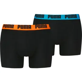 Puma Boxer Boxershorts Men Herren Everyday Unterhose Unterwäsche Pack, Farbe:Black Pop, Bekleidungsgröße:M - M