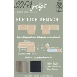 Jockenhöfer Ecksofa Stoff Beige