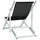 vidaXL Strandstühle 2 Stk. Klappbar Schwarz Aluminium und Textilene