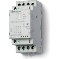 Finder Installationsschütz 24VAC/DC,4S,LED 22.34.0.024.4340