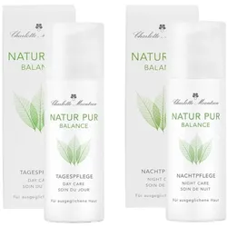 Charlotte Meentzen Natur Pur BALANCE Tages-u. Nachtpflege 2er Set* Gesichtspflegesets 100 ml 