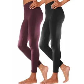 VIVANCE ACTIVE Leggings Damen beere, schwarz Gr.52/54