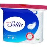 Softis 4-lagiges Toilettenpapier | 24 Rollen-Packung (6 x 4 Einzelpackungen) | 100 Blatt pro Rolle | Einzigartiges Softkammer-System | Recyclebare Verpackung | FSC-zertifiziertes Papier