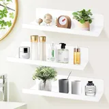 luxuskollektion Wandregal 3er Set 30 x 0 x 0 cm Weiß