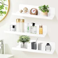 luxuskollektion Wandregal 3er Set 30 x 0 x 0 cm Weiß