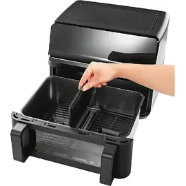 GOURMETmaxx Heißluft-Fritteuse Vario-Doppelkammer 9l - Schwarz