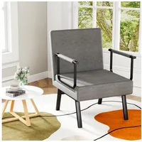 oyajia Schlafsofa 4 in 1 Schlafcouch mit Bettfunktion, Leinen-Touch, für Schlafzimmer, Wohnzimmer, Grau grau