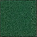 Duni Servietten 40x40cm dunkelgrün, 3lagig 1/4-Falz 7321011040506 Duni 20 Stück