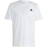 adidas Essentials Single Jersey Embroidered Small Logo Tee, White, XL