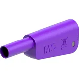 STÄUBLI Slm-4n-46 Sicherheits-lamellenstecker Stecker Stift-ø: 4mm Violett
