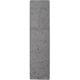 Snapstyle Hochflor Velours Teppich, Läufer Mona Grau, 100x300cm