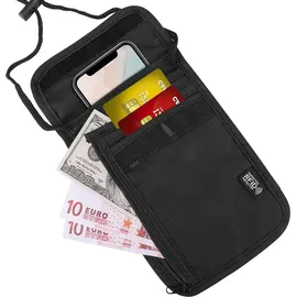 luxuskollektion Brustbeutel RFID Schutz Schwarz Wasserdicht Herren Jungen