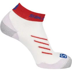 Pulse Ankle Laufsocken für Erwachsene WEISS|ROT 36/38