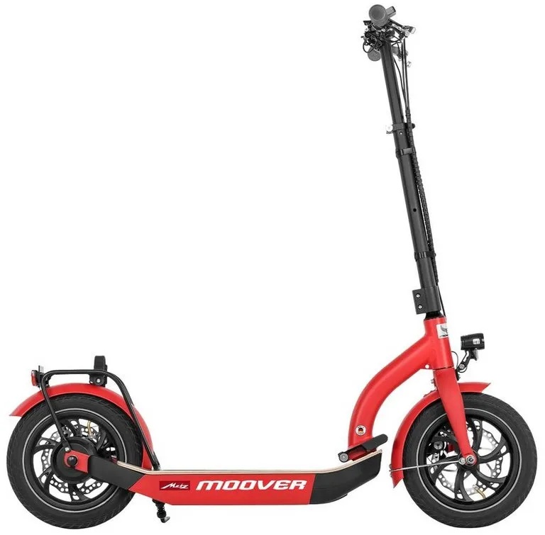 Metz E-Scooter Moover, 20 km/h, E Scooter 20 km/h Elektroroller für Erwachsene und Jugendliche ab 14 rot Pentagon Sports
