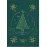 Gerstenberg Verlag VE Weihnachten Klappkarte Motiv Frohes Fest 5 Ex.