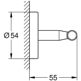 Grohe BauCosmopolitan verdeckte Befestigung, chrom