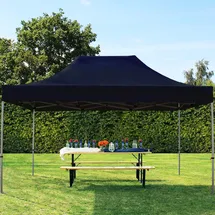 TOOLPORT Faltpavillon 3,00 x 4,50 m schwarz (582550)