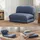 MCW Schlafsessel MCW-E68 Stoff/Textil 0 x 0 x 0 cm Hellblau mit Schlaffunktion