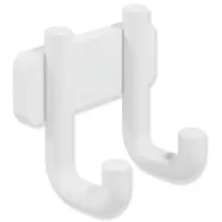 Hewi Serie 480 Doppelhaken 480.90.00160DX pulverbeschichtet weiß tiefmatt