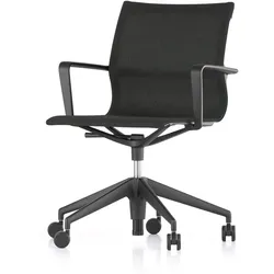 Vitra - Physix Studio Bürodrehstuhl, Bezug FleeceNet schwarz, Rahmen tiefschwarz, weiche Rollen