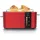Arendo Langschlitz-Toaster Rot
