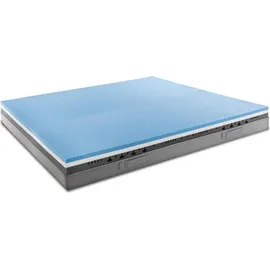 sleezzz Viskoelastik-Matratze Sleezzz Premium 120 x 200 cm, Höhe 20 cm, Härtegrad H2/H3, mit Wendegriffen + Sleezzz® Cool Kühl-Effekt Kissen gratis
