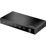 Logilink HD0066 HDMI-Splitter LED-Anzeige, Metallgehäuse, mit Status-LEDs Schwarz