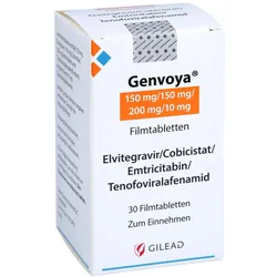 GENVOYA 150 mg/150 mg/200 mg/10 mg Filmtabletten 30 St
