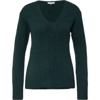 s.Oliver Alpakamixpullover mit Strickmuster Blau 46