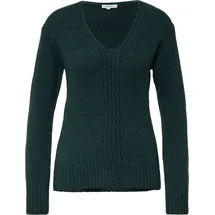 s.Oliver Alpakamixpullover mit Strickmuster Blau 46