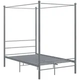 vidaXL Himmelbett 120 x 200 cm grau