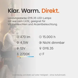 Osram LED PIN Lampe 4058075607255 4,5 W GY6.35 warmweiß 1 St.