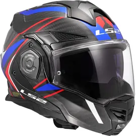 LS2 ADVANT X CARBON FUTURE II Gloss White/Blue