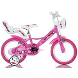 SCH Mädchen Bicycle Roses kinderfahrrad, Pinke, 14