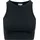 URBAN CLASSICS Cropped Rib Top Schwarz M