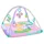 Bright Starts Wild Wiggles Sweet Safari FoldAway Aktivitätsspielzeug, rosa Spielmatte für Mädchen ab der Geburt und älter, inklusive 5 Spielzeugen, handliches Design für kleine Räume