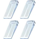 FELIXLEO Fensterstopper Türstopper Yosemy 4 Stück Gummi Türkeil Transparent Rutschfest