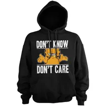 Garfield Hoodie Don't Know Big Tall Schwarz 5XL