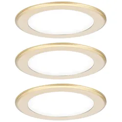 Paulmann LED Möbeleinbauleuchten 3er Set, rund 65 mm, Ausleuchtung des Schrankinneren