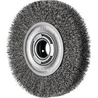 Pferd tools Rundbürste breit ungezopft RBU Ø180x38xvariable Bohrung Edelstahl-Draht-Ø0,30