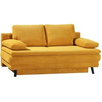 Schlafsofa Boyd Stoff Gelb Honig