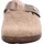 ROHDE Damen Pantoffel Hausschuh Klettverschluss Softfilz Bari 6549, Größe:42 EU, Farbe:Beige - 42