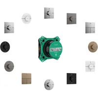 Hansgrohe ShowerSelect Comfort E Duschthermostat eckig für 2 Verbraucher Brushed Bronze 15572140