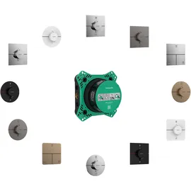 Hansgrohe ShowerSelect Comfort E Duschthermostat eckig für 2 Verbraucher Brushed Bronze 15572140