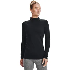 Under Armour HeatGear Authentics Stehkragen-Shirt Damen 001 black/white L